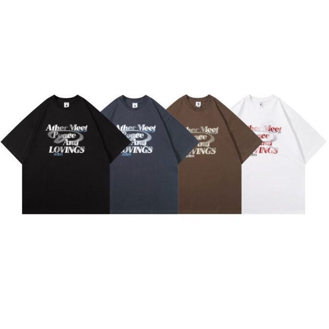 letuswin | SS25 Streetwear T-Shirt | Loose Fit Badge Print | Tech Cotton | Daily Casual Unisex  #82596 - Image 9