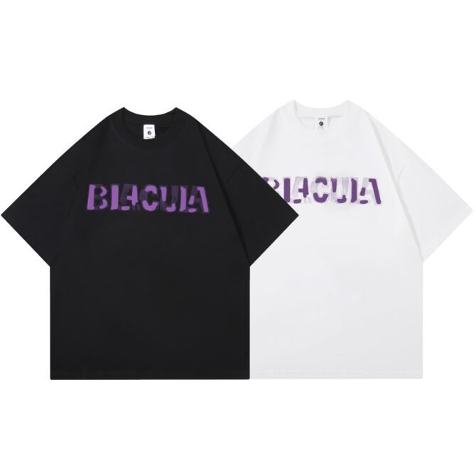 letuswin | Streetwear Brand Short-Sleeve | Heavyweight Oversized Contrast Color | Embroidery & Foam Print | Urban Unisex Matching #825127 - Image 6