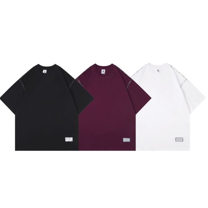 letuswin | SS25 Short-Sleeve Tee | Oversized High-Street Structural Design | 100% Cotton | Daily Casual Unisex  #82511 - Image 7