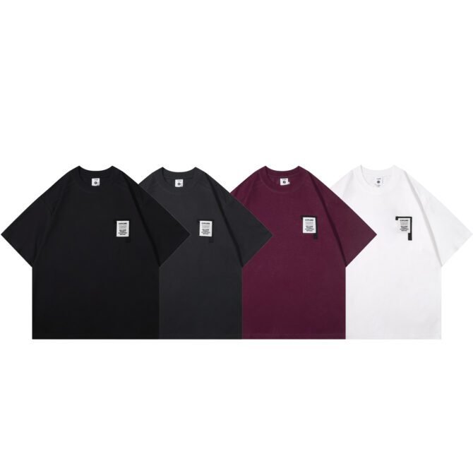 letuswin | SS25 New Heavyweight Tee | Oversized Patchwork Design | 100% Cotton | Streetwear Unisex  #82520 - Image 10
