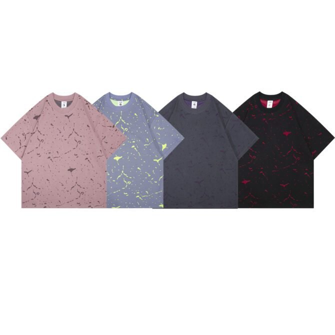 letuswin|SS25 Heavyweight New | Loose Fit Dual-Tone Guochao Burnout Coating | Streetwear Daily Essential #825197 - Image 9