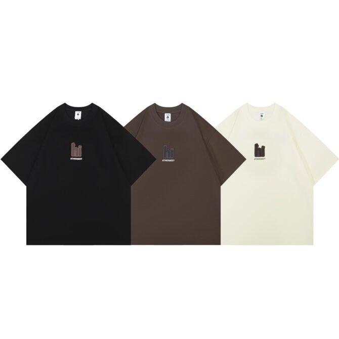 letuswin|SS25 Guochao Short-Sleeve | Loose Fit 3D Foam Sponge Design | Casual Commuter Ready #825116 - Image 8