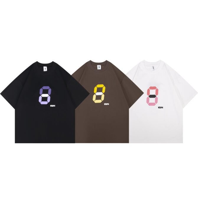 letuswin|Heavyweight Mountain Style Tee | Loose Fit American Foam Print | Unisex Casual Wear #825180 - Image 9