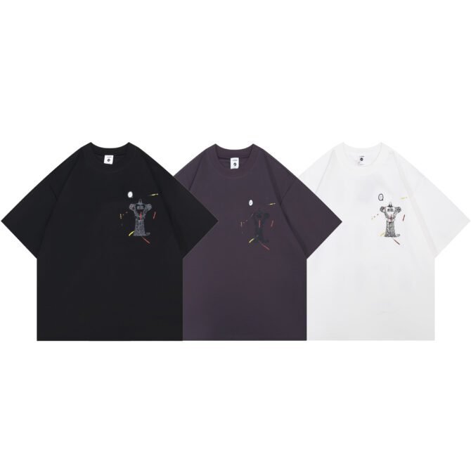 letuswin|SS25 Washed Vintage Tee | Loose Fit Distressed Finish | Sportswear Daily Styling #825178 - Image 7