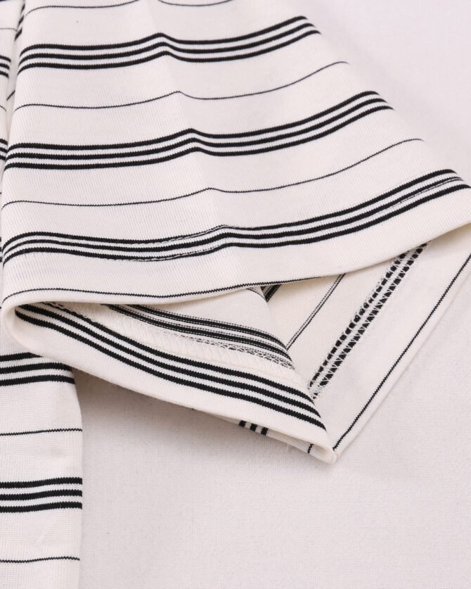 letuswin | Streetwear New Release | Heavyweight Loose Fit 3D Striped Tee | Sportswear Guochao Unisex Set #82588 - Image 21