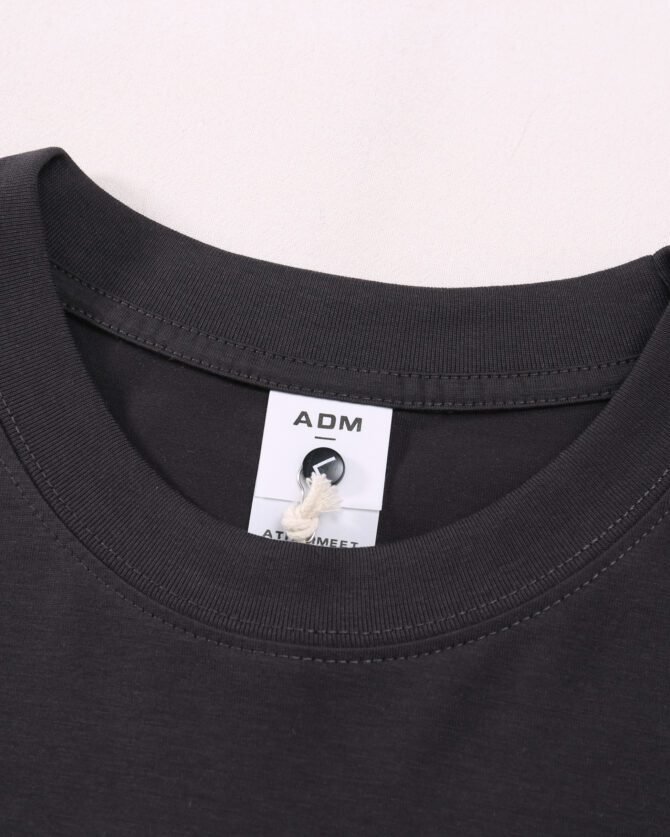 letuswin | SS25 New T-Shirt | Oversized Embroidery with Label Appliqué | 3D Detailing | Casual Short-Sleeve #825110 - Image 20