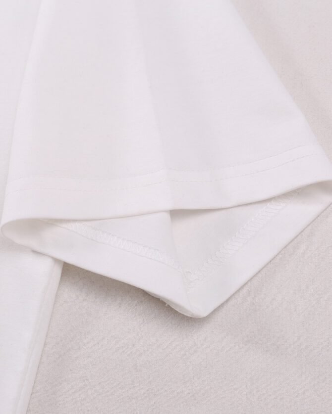 letuswin | SS25 New T-Shirt | Oversized Embroidery with Label Appliqué | 3D Detailing | Casual Short-Sleeve #825110 - Image 31