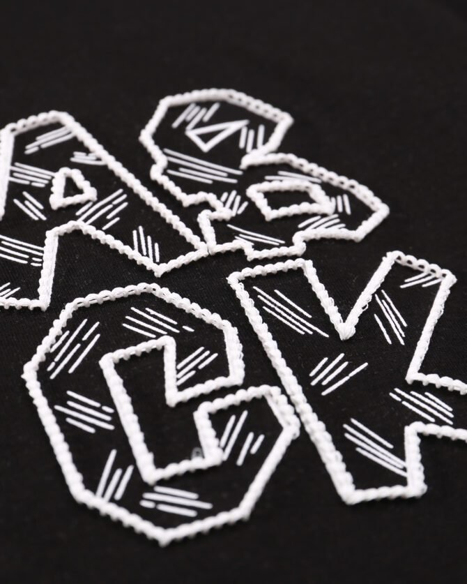 letuswin | SS25 New T-Shirt | Oversized Embroidery with Label Appliqué | 3D Detailing | Casual Short-Sleeve #825110 - Image 37