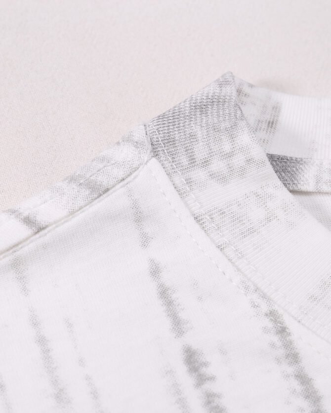 Short-Sleeve Streetwear Tee | Oversized Guochao Mountain Style Fabric Print | Daily Casual Urban Styling   #825107 - Image 18
