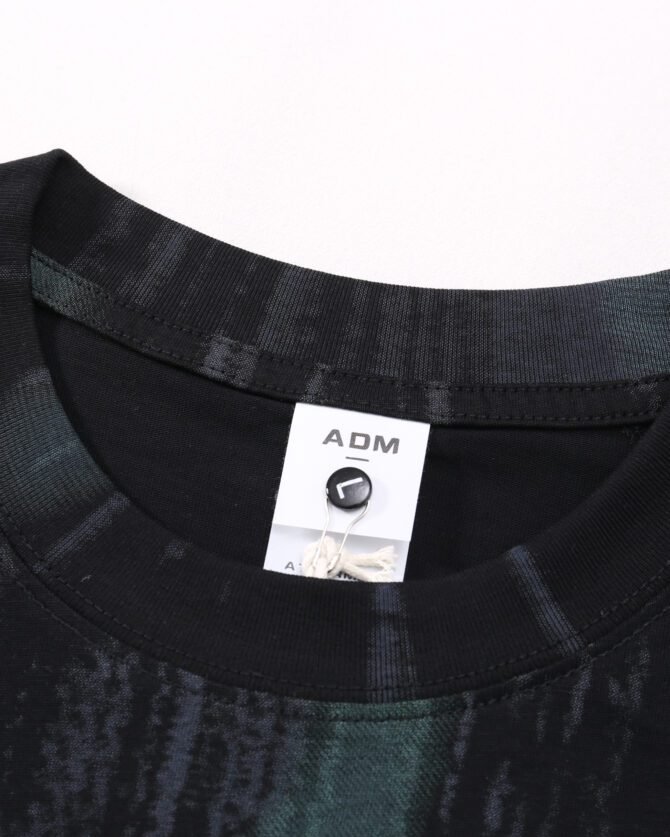 Short-Sleeve Streetwear Tee | Oversized Guochao Mountain Style Fabric Print | Daily Casual Urban Styling   #825107 - Image 11