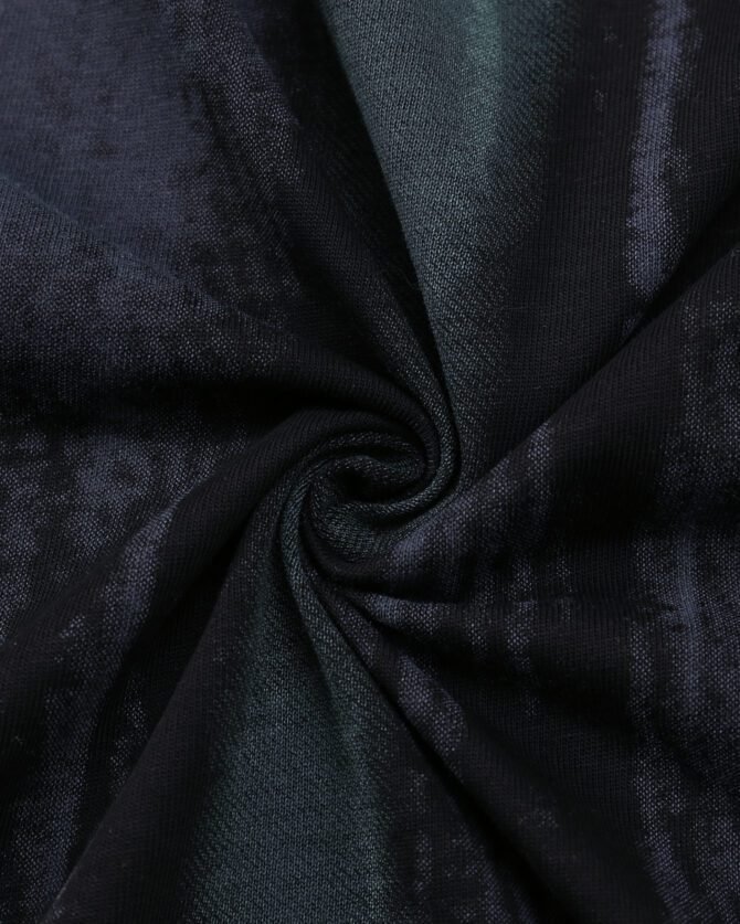 Short-Sleeve Streetwear Tee | Oversized Guochao Mountain Style Fabric Print | Daily Casual Urban Styling   #825107 - Image 14