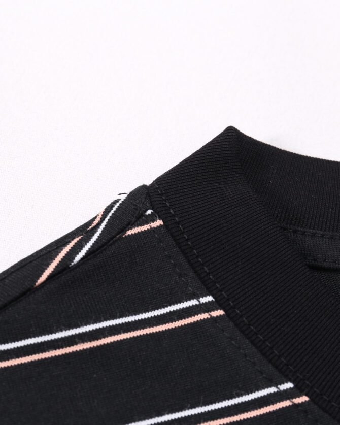 New Short-Sleeve Tee | Oversized Structural Striped Design | Streetwear Daily Urban Edge #82583 - Image 15