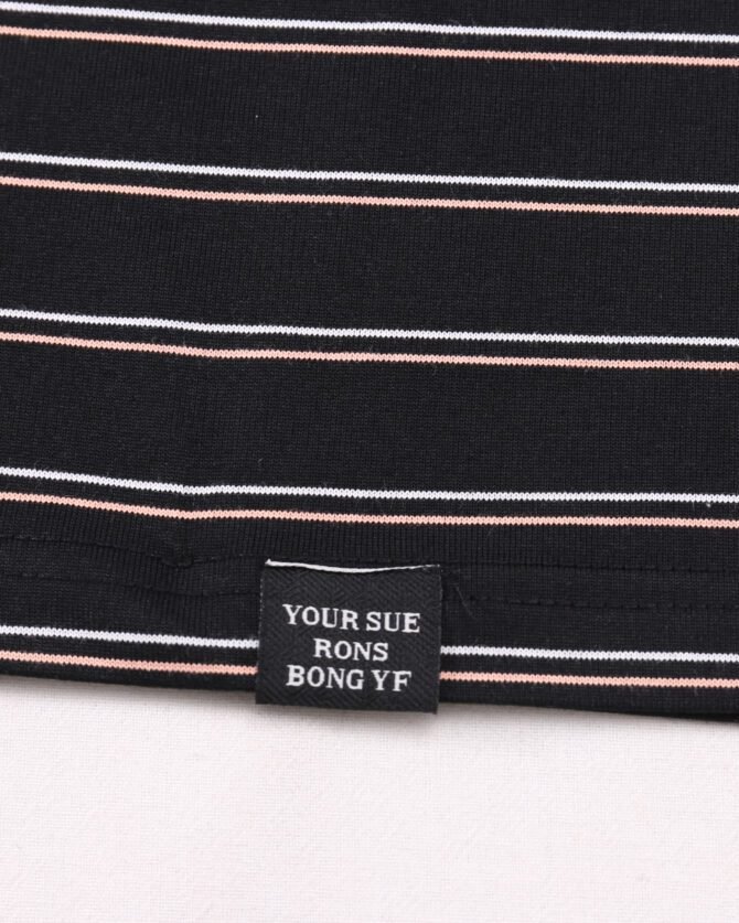 New Short-Sleeve Tee | Oversized Structural Striped Design | Streetwear Daily Urban Edge #82583 - Image 16