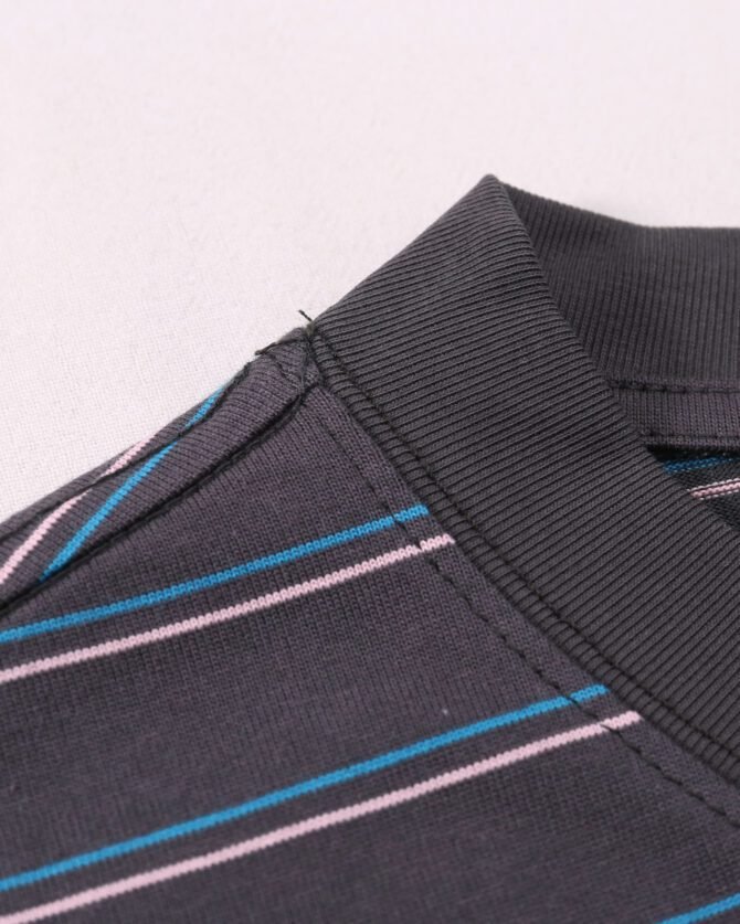 New Short-Sleeve Tee | Oversized Structural Striped Design | Streetwear Daily Urban Edge #82583 - Image 22
