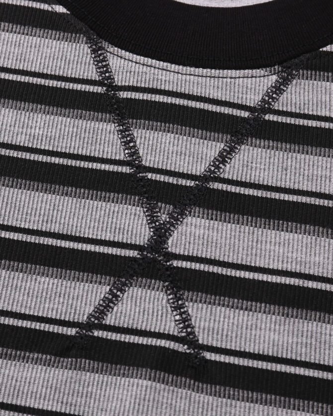 SS25 Heavyweight T-Shirt | Loose Fit Cool-Tech Striped Construction | Streetwear Unisex Matching #82585 - Image 12