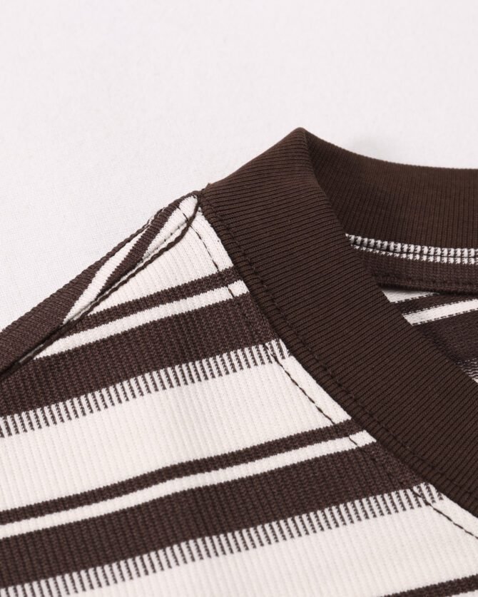 SS25 Heavyweight T-Shirt | Loose Fit Cool-Tech Striped Construction | Streetwear Unisex Matching #82585 - Image 19
