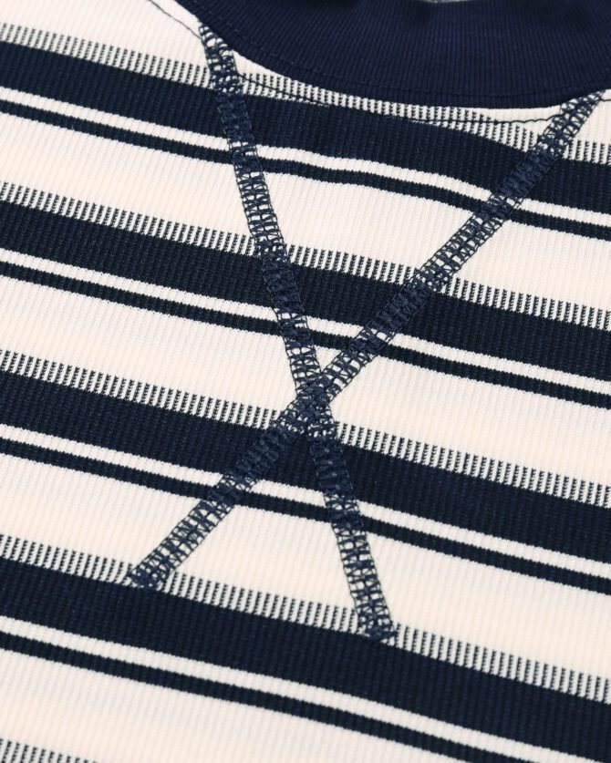SS25 Heavyweight T-Shirt | Loose Fit Cool-Tech Striped Construction | Streetwear Unisex Matching #82585 - Image 33