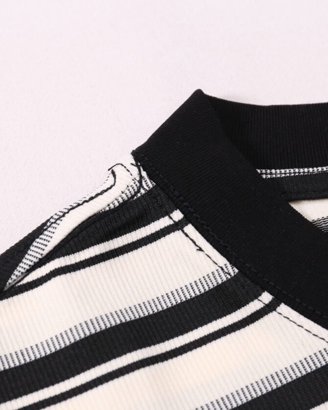 SS25 Heavyweight T-Shirt | Loose Fit Cool-Tech Striped Construction | Streetwear Unisex Matching #82585 - Image 26