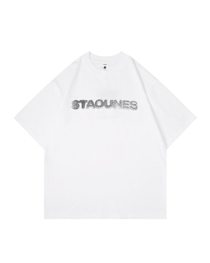 letuswin | Heavyweight Streetwear Tee | Loose Fit High-Street 3D Embroidery | 100% Cotton | Unisex Daily Casual   #82509 - Image 17