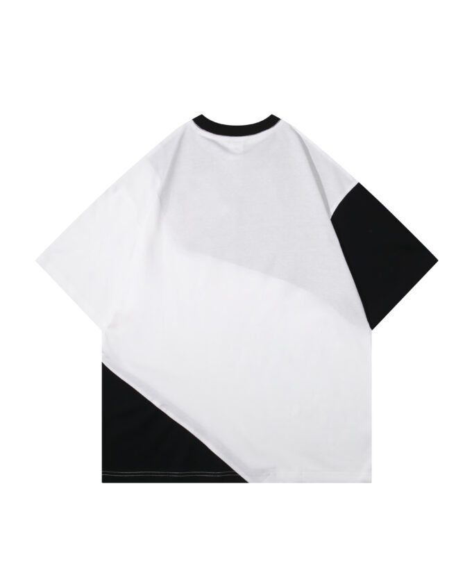 letuswin | 220g Short-Sleeve Streetwear Tee | Oversized Retro Patchwork | 100% Cotton | Sportswear Unisex  #82551 - Image 7