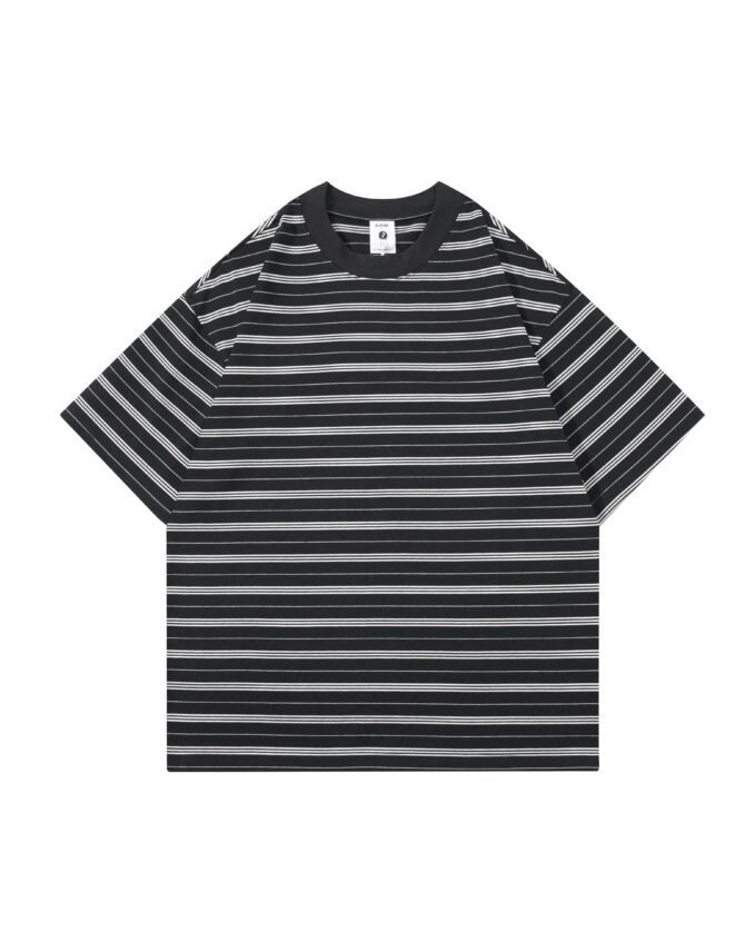letuswin | Streetwear New Release | Heavyweight Loose Fit 3D Striped Tee | Sportswear Guochao Unisex Set #82588 - Image 10