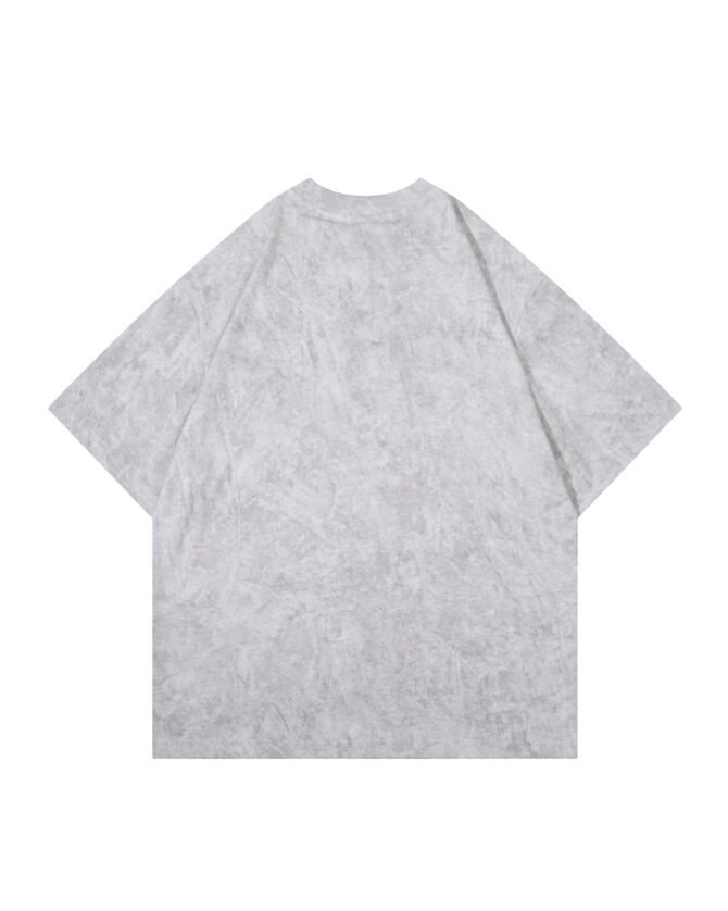 letuswin | 260g New Streetwear Tee | Loose Fit Guochao Washed Dotted Print | Daily Casual Unisex  #82591 - Image 15