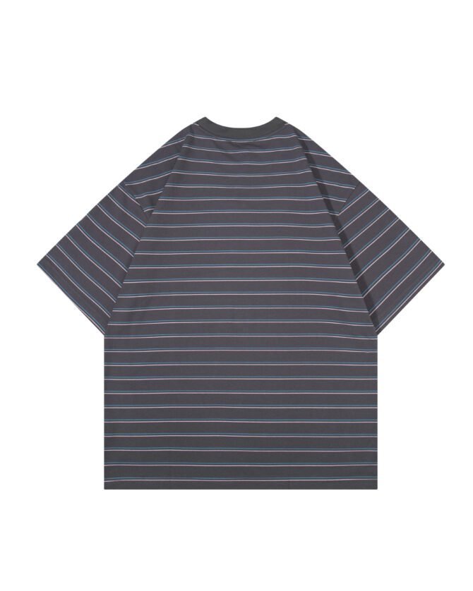 New Short-Sleeve Tee | Oversized Structural Striped Design | Streetwear Daily Urban Edge #82583 - Image 20