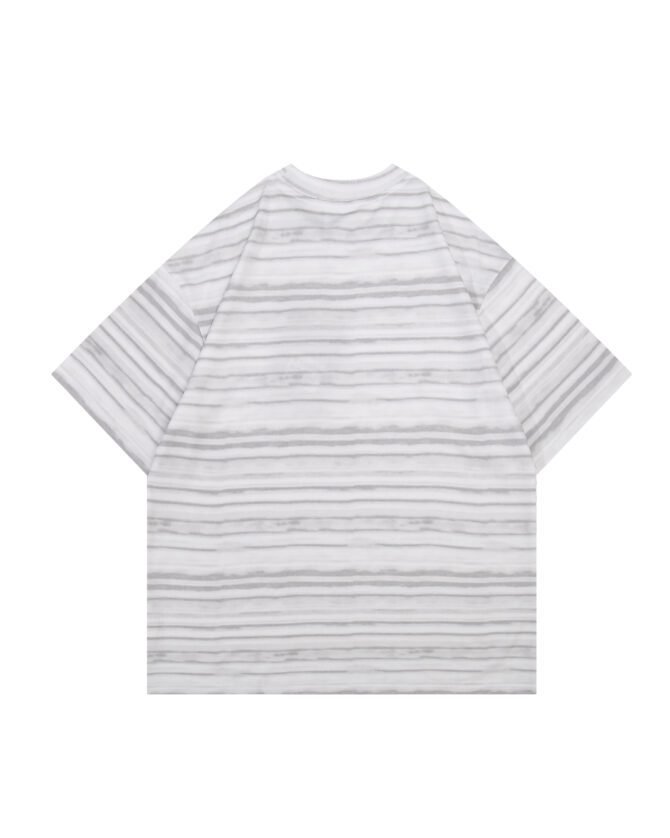 letuswin|Heavyweight Streetwear Tee | Loose Fit High-Street Stripe Patchwork | Office-Ready Unisex #825196 - Image 31