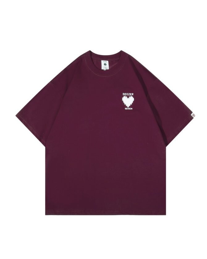 Heavyweight New Short-Sleeve | Premium Loose Fit 200g Tee | Heart Embroidery Detail | Gender-Neutral Casual #82562 - Image 14