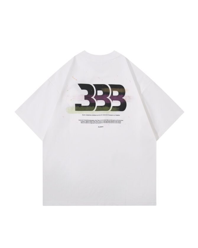 letuswin | SS25 New Heavyweight Tee | Oversized High-Street Striped Print | Outdoor Camping Unisex Styling #825120 - Image 19