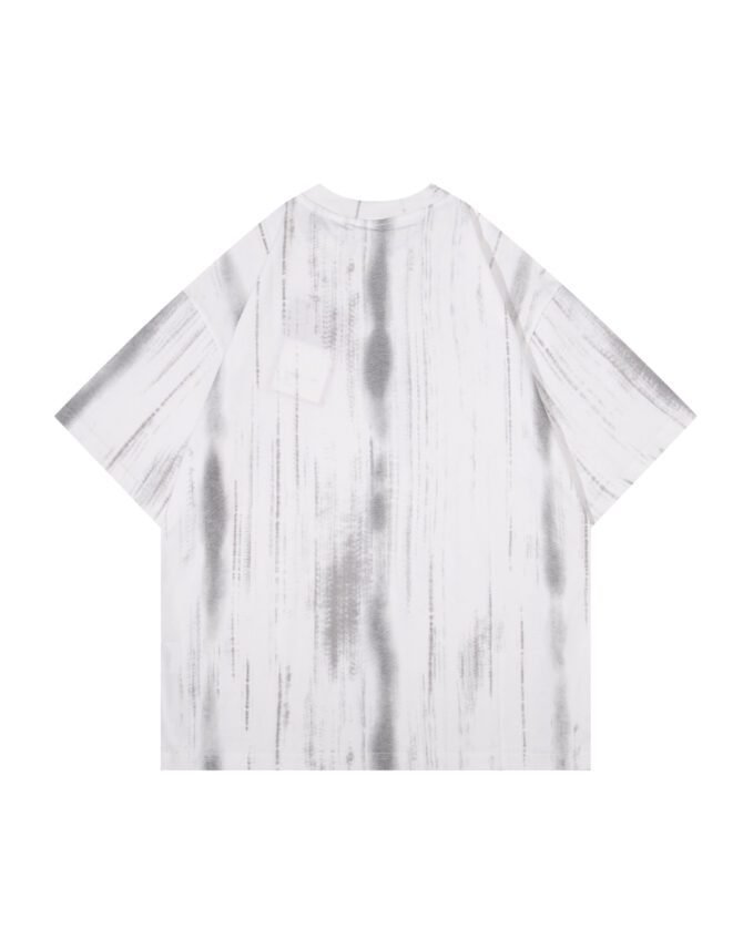 Short-Sleeve Streetwear Tee | Oversized Guochao Mountain Style Fabric Print | Daily Casual Urban Styling   #825107 - Image 16