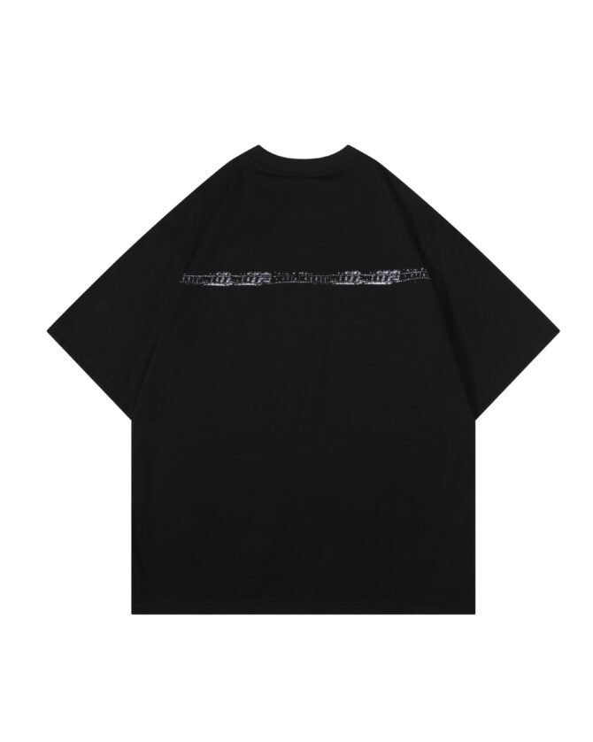 SS25 Streetwear T-Shirt | Loose Fit American Denim Print Retro | Urban Unisex Styling #82578 - Image 7