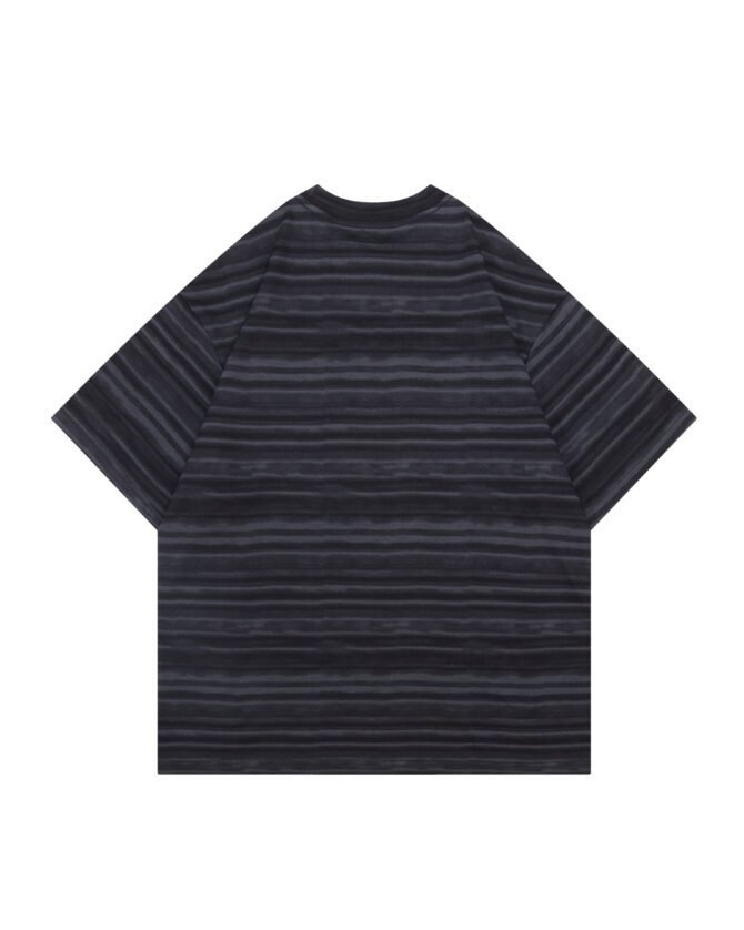 letuswin|Heavyweight Streetwear Tee | Loose Fit High-Street Stripe Patchwork | Office-Ready Unisex #825196 - Image 17