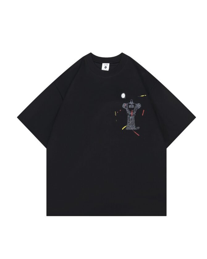 letuswin|SS25 Washed Vintage Tee | Loose Fit Distressed Finish | Sportswear Daily Styling #825178 - Image 9