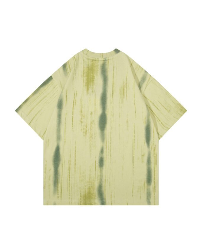 Short-Sleeve Streetwear Tee | Oversized Guochao Mountain Style Fabric Print | Daily Casual Urban Styling   #825107 - Image 28