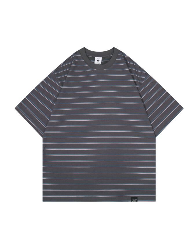 New Short-Sleeve Tee | Oversized Structural Striped Design | Streetwear Daily Urban Edge #82583 - Image 19