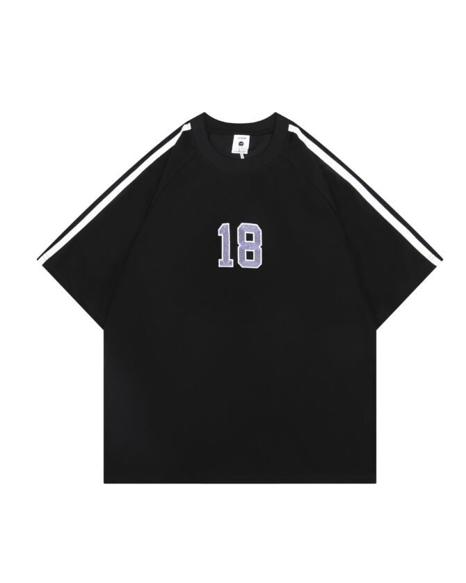 letuswin|New Oversized Stripe Tee | American Embroidery Design | Outdoor Unisex Matching #825190 - Image 11