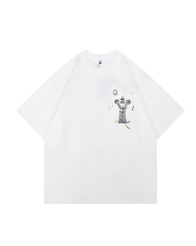 letuswin|SS25 Washed Vintage Tee | Loose Fit Distressed Finish | Sportswear Daily Styling #825178 - Image 16