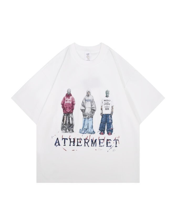letuswin|New Guochao Short-Sleeve | Loose Fit American Print | Streetwear Daily Rotation #825175 - Image 16