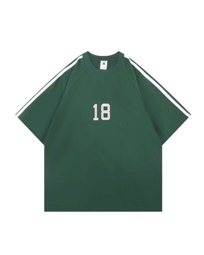 letuswin|New Oversized Stripe Tee | American Embroidery Design | Outdoor Unisex Matching #825190 - Image 19