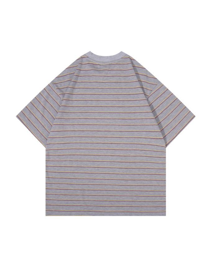 New Short-Sleeve Tee | Oversized Structural Striped Design | Streetwear Daily Urban Edge #82583 - Image 34