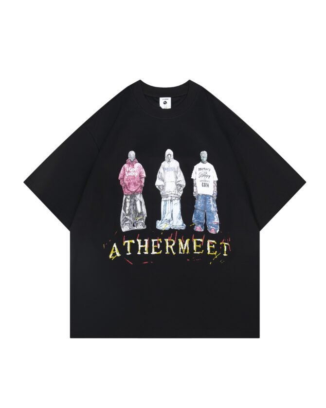 letuswin|New Guochao Short-Sleeve | Loose Fit American Print | Streetwear Daily Rotation #825175 - Image 8