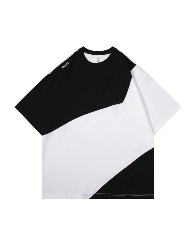 letuswin | 220g Short-Sleeve Streetwear Tee | Oversized Retro Patchwork | 100% Cotton | Sportswear Unisex  #82551 - Image 6