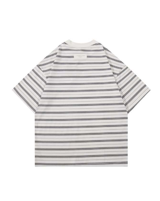 letuswin | Streetwear New Release | Heavyweight Loose Fit 3D Striped Tee | Sportswear Guochao Unisex Set #82588 - Image 18