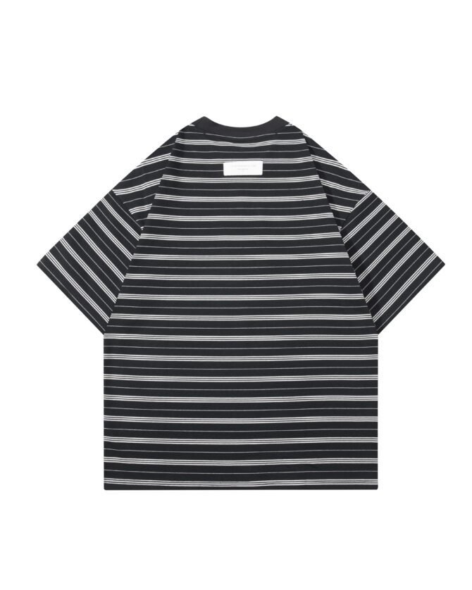 letuswin | Streetwear New Release | Heavyweight Loose Fit 3D Striped Tee | Sportswear Guochao Unisex Set #82588 - Image 11