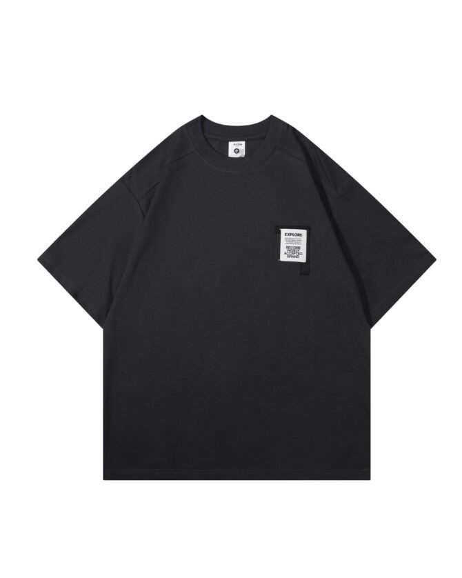letuswin | SS25 New Heavyweight Tee | Oversized Patchwork Design | 100% Cotton | Streetwear Unisex  #82520 - Image 11