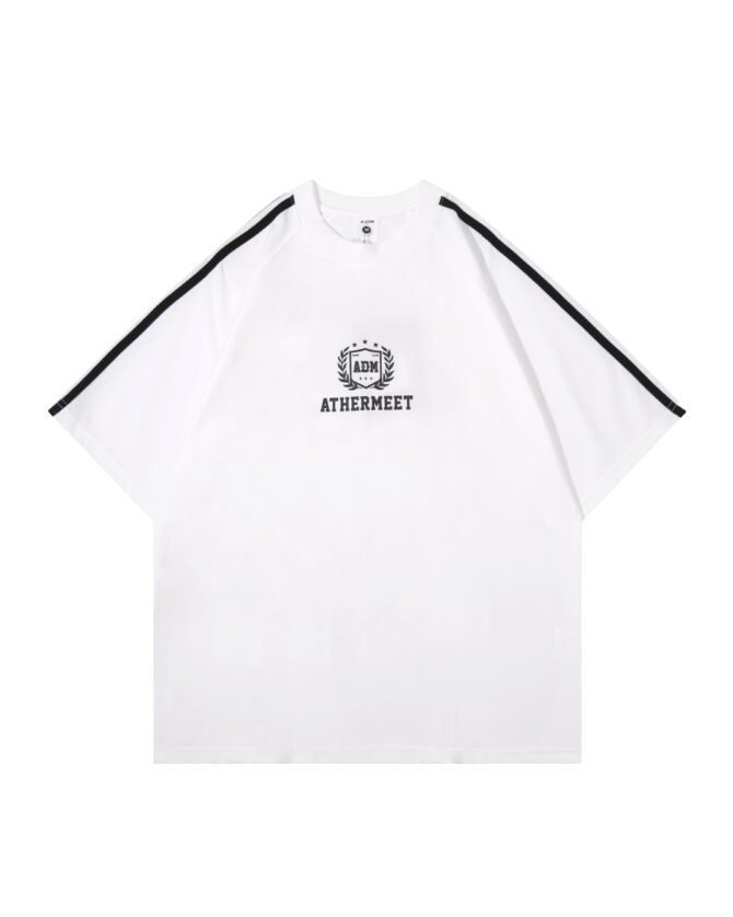 letuswin | 260g New Short-Sleeve Heavyweight | Loose Fit American Striped Print | Streetwear Unisex #82592 - Image 19