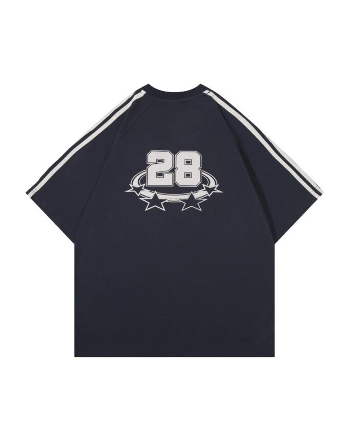 letuswin | 260g New Short-Sleeve Heavyweight | Loose Fit American Striped Print | Streetwear Unisex #82592 - Image 28