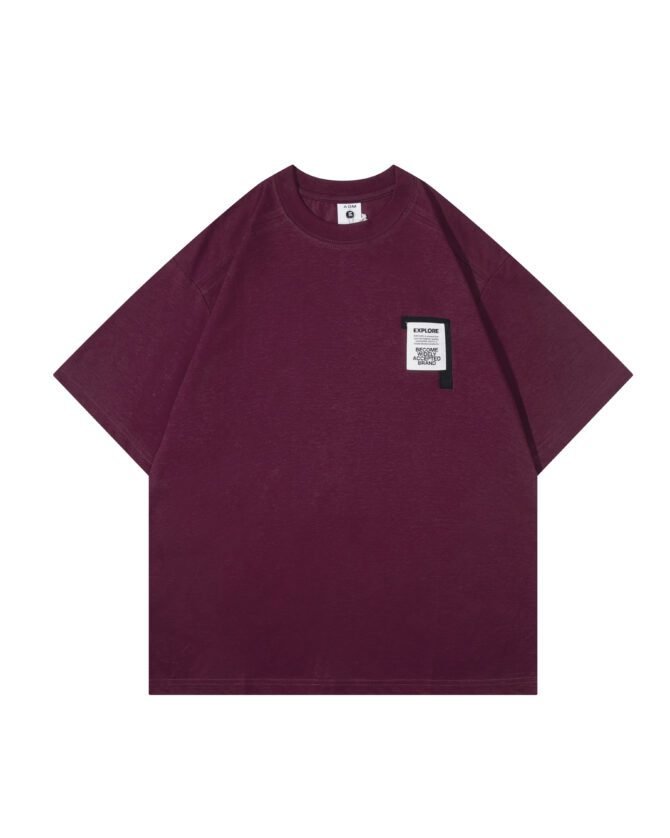 letuswin | SS25 New Heavyweight Tee | Oversized Patchwork Design | 100% Cotton | Streetwear Unisex  #82520 - Image 18