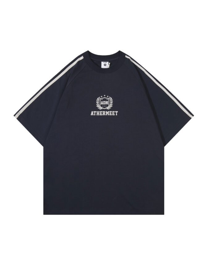 letuswin | 260g New Short-Sleeve Heavyweight | Loose Fit American Striped Print | Streetwear Unisex #82592 - Image 27